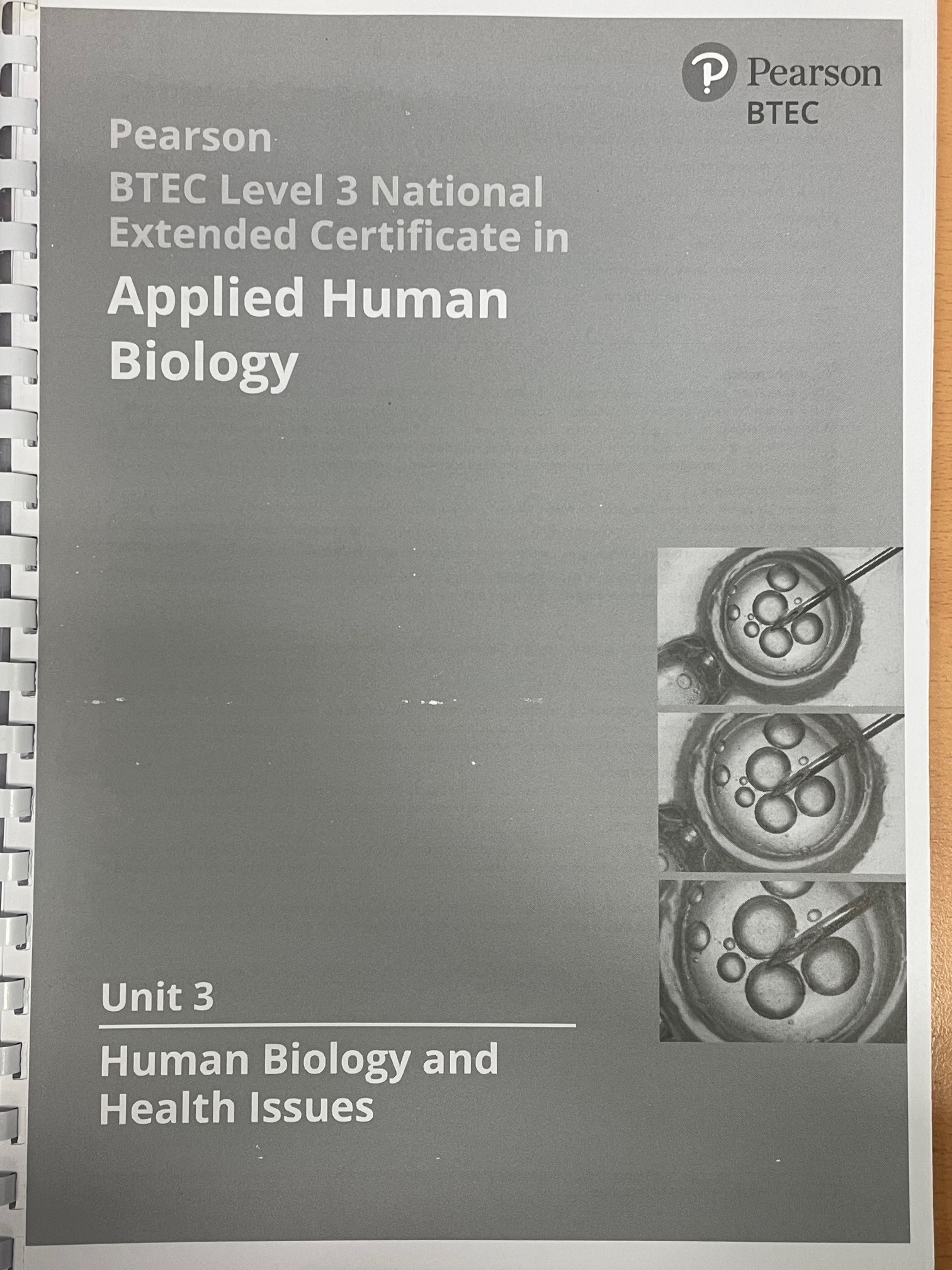 51-SCIENCE DEPARTMENT (HUMAN BIOLOGY) BTEC LEVEL  3