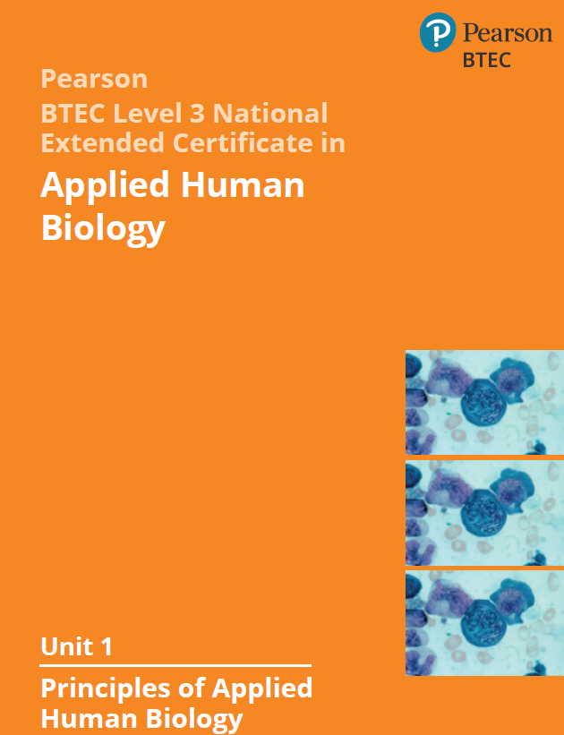 53 SCIENCE (UNIT 1) BTEC LEVEL 3 APPLIED HUMAN BIOLOGY